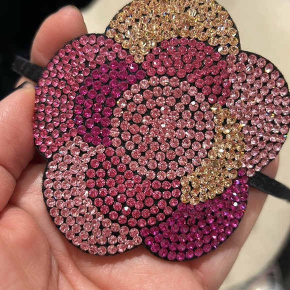 Stunning Shades of Pink Crystals Hair Headband-OSFM - Picture 6 of 9